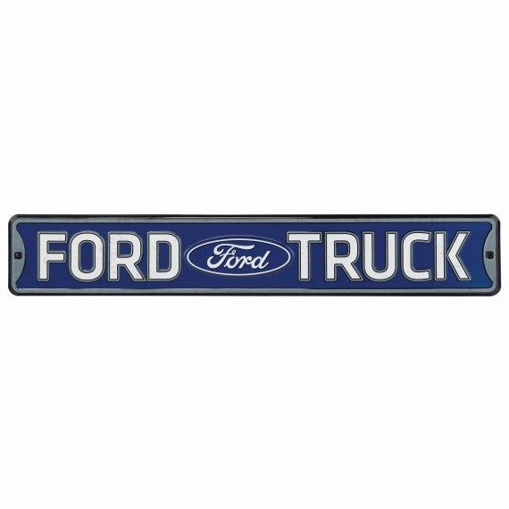 Offroad Trading Company FORD TRUCK EMBOSSED TIN STREET SIGN