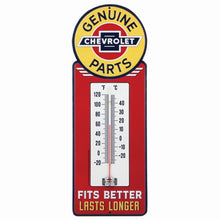 Load image into Gallery viewer, Offroad Trading Company CHEVROLET WEATHER RESISTANT EMBOSSED TIN THERMOMETER
