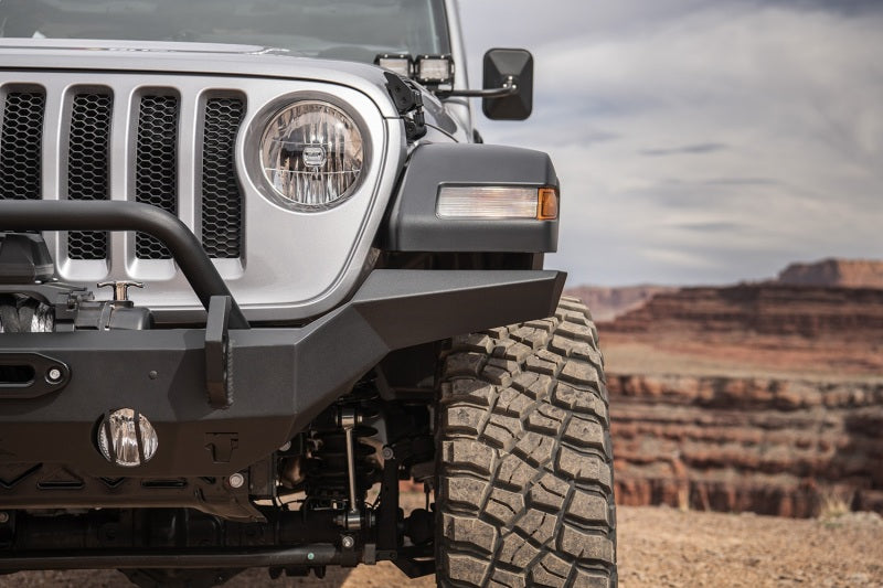 Rugged Ridge Bumpers - Steel Rugged Ridge HD Bumper Full Width Front 07-18 Jeep Wrangler JK 18-20 Jeep Wrangler JL 2020 JT