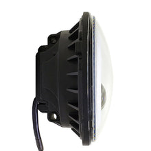 Load image into Gallery viewer, Quake LED Headlight Jeep JK/CJ/TJ 7 Inch 45 Watt High/Low Headlight RGB HD Accent Tempest Series - QTE902