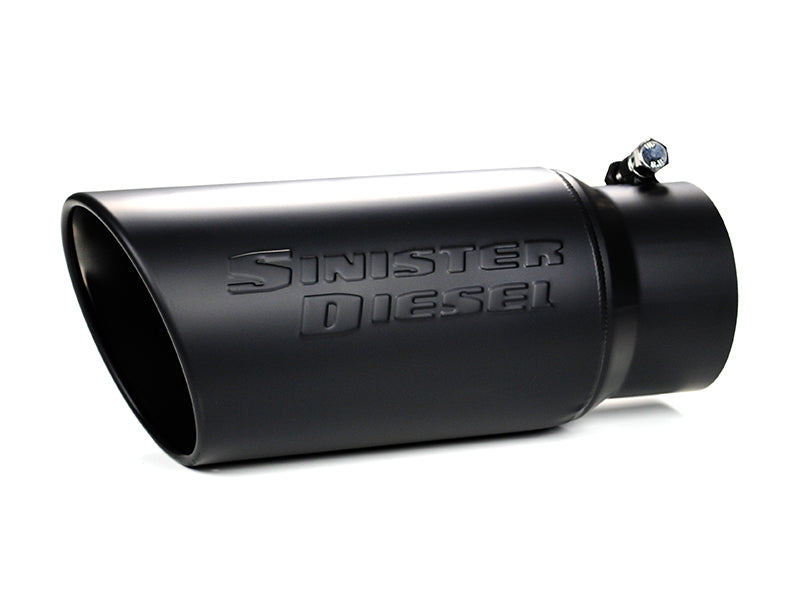 Sinister Diesel Tips Sinister Diesel Universal Black Ceramic Coated Stainless Steel Exhaust Tip (4in to 5in)