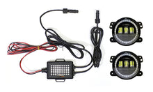 Load image into Gallery viewer, Quake LED Fog Light 4 in. 30 Watt Jeep JK CJ TJ Fog Light RGB HD Accent Tempest - QTE905