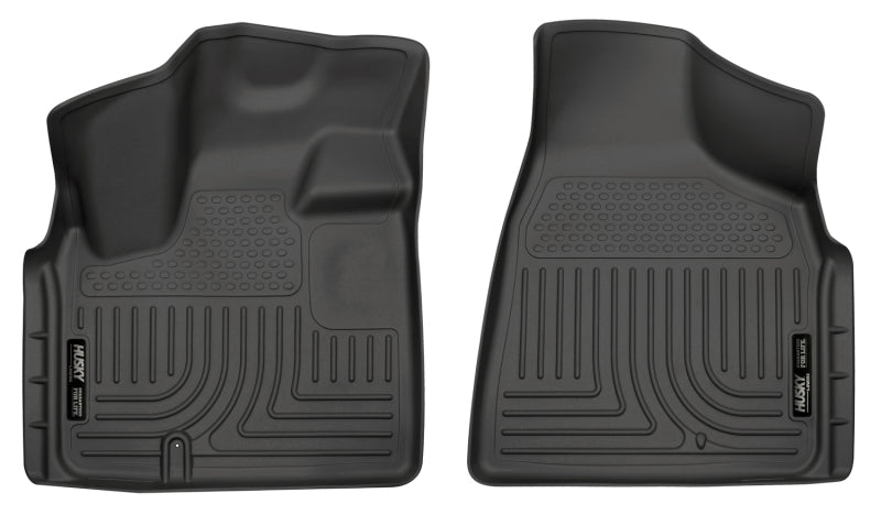 Husky Liners Floor Mats - Rubber Husky Liners 08-12 Chrysler Town Country/Dodge Grand Caravan WeatherBeater Black Floor Liners