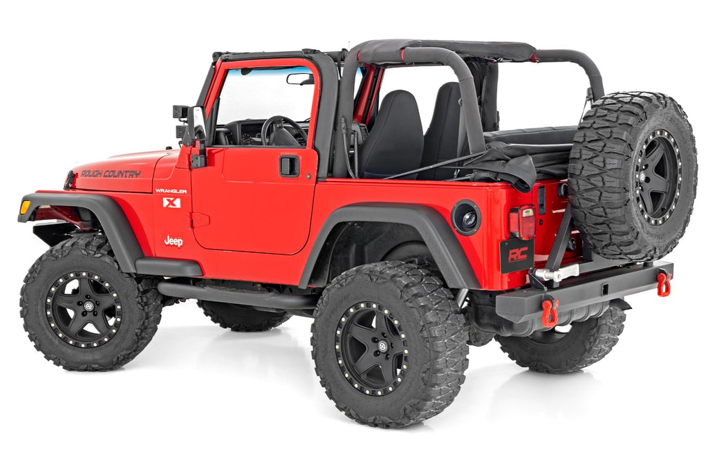 Rough Country Nerf Bars Nerf Bar 3.0 Inch 97-06 Jeep Wrangler TJ/87-95 Wrangler YJ Rough Country - 90799