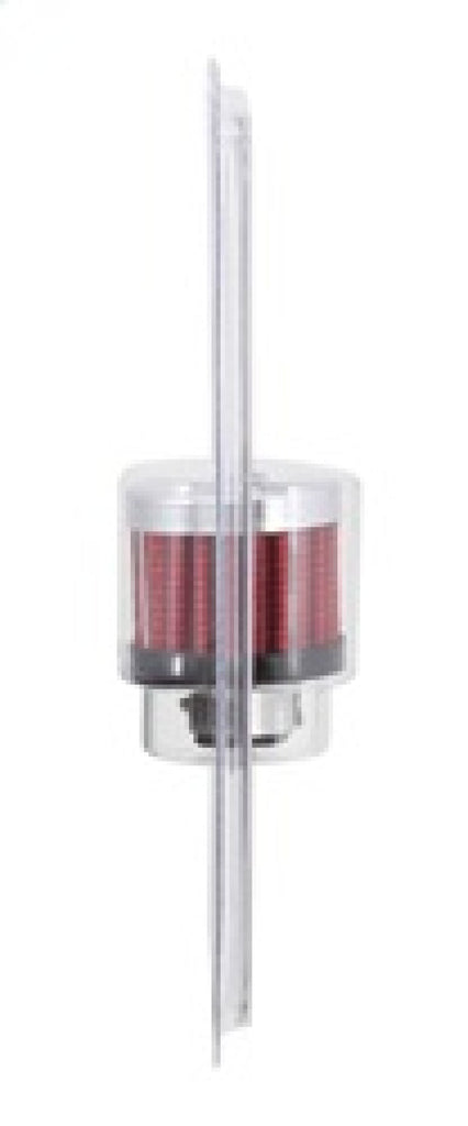 K&N Engineering Air Filters - Universal Fit K&N .315/.431 Flange 1 3/8 inch OD 1.5 inch H Clamp On Crankcase Vent Filter
