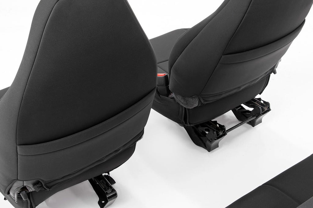 Rough Country Seat Cover Jeep Neoprene Seat Cover Set Black 97-02 Wrangler TJ Rough Country - 91000