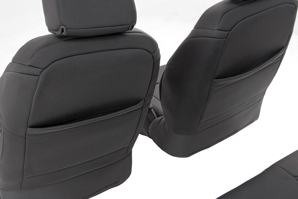 Rough Country Seat Cover Jeep Neoprene Seat Cover Set Black 11-12 Wrangler JK Unlimited Rough Country - 91003