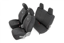 Load image into Gallery viewer, Rough Country Seat Cover Jeep Neoprene Seat Cover Set Black 07-10 Wrangler JK 2 Door Rough Country - 91005