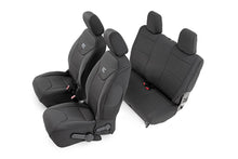 Load image into Gallery viewer, Rough Country Seat Cover Jeep Neoprene Seat Cover Set Black 13-18 Wrangler JK 2 Door Rough Country - 91007