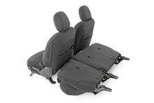 Load image into Gallery viewer, Rough Country Seat Cover Jeep Neoprene Seat Cover Set Black 18-20 Wrangler JL Unlimited Rough Country - 91010