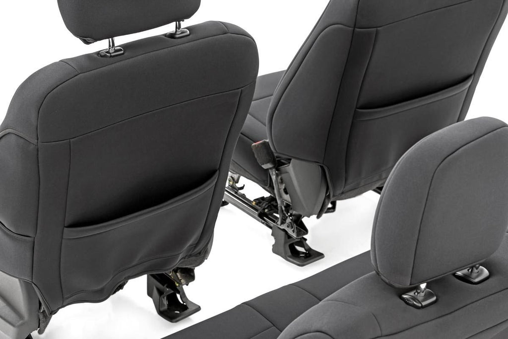 Rough Country Seat Cover F-150 Neoprene Front Seat Cover Black 15-20 F-150 XL, XLT Rough Country - 91016