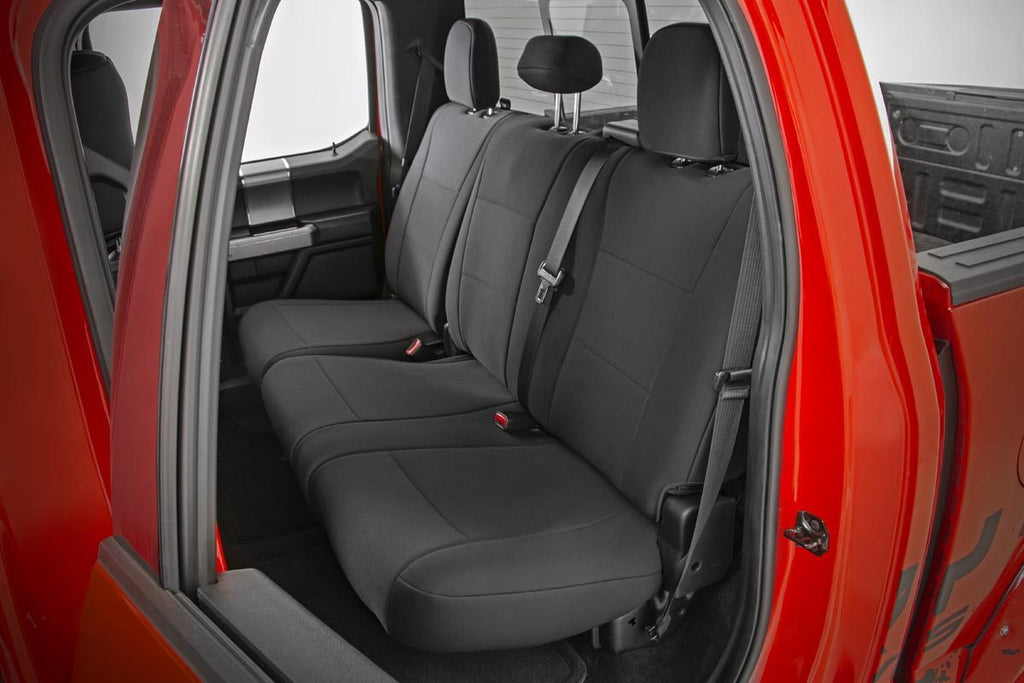 Rough Country Seat Cover Seat Covers Rear Bench Seat Ford F-150 (15-21)/Super Duty (17-23) Rough Country - 91017