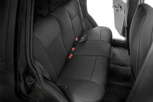 Load image into Gallery viewer, Rough Country Seat Cover Jeep Neoprene Seat Cover Set Black 97-01 XJ w/Non-Detachable Headrest Rough Country - 91022