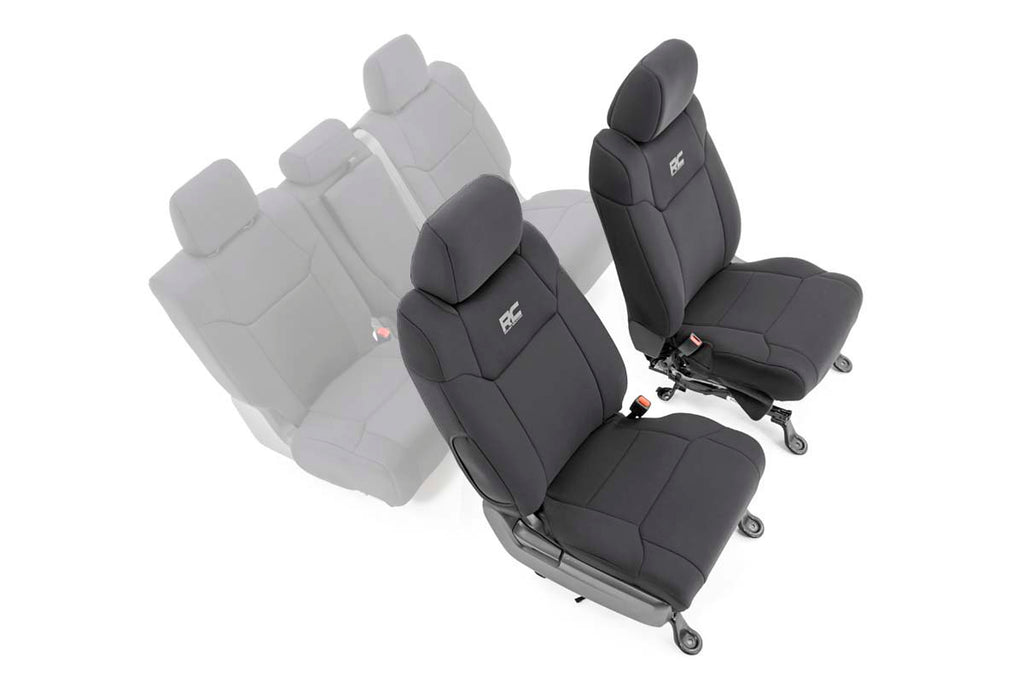 Rough Country Seat Cover Toyota Neoprene Front Seat Covers 14-20 Tundra Rough Country - 91026A