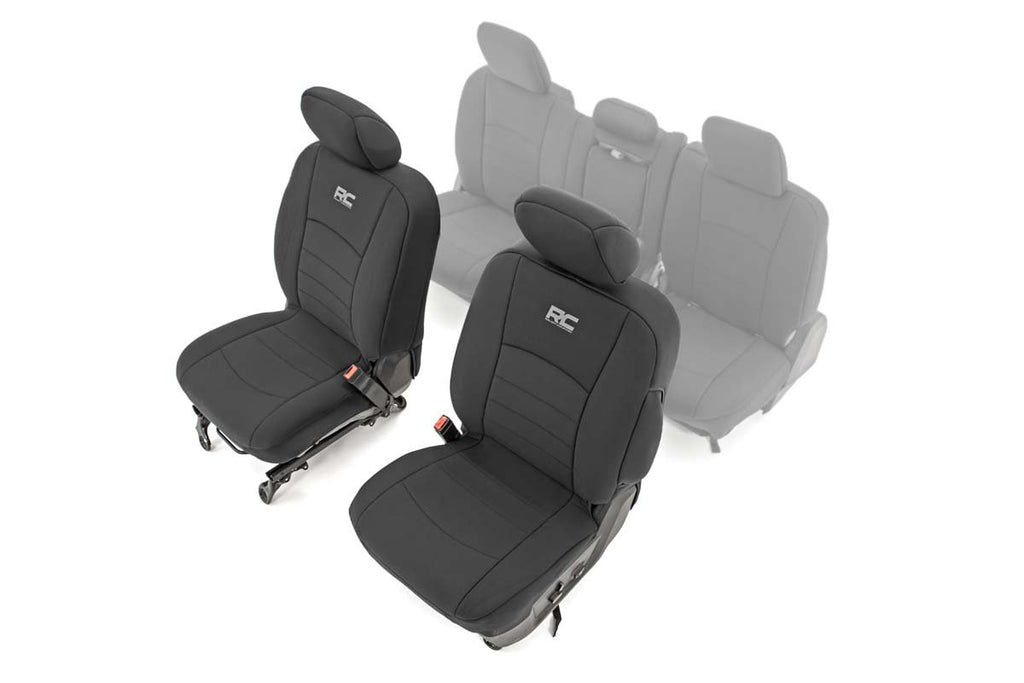 Rough Country Seat Cover Seat Covers Bucket Seats Front 19-22 Ram 1500 2WD/4WD Rough Country - 91040