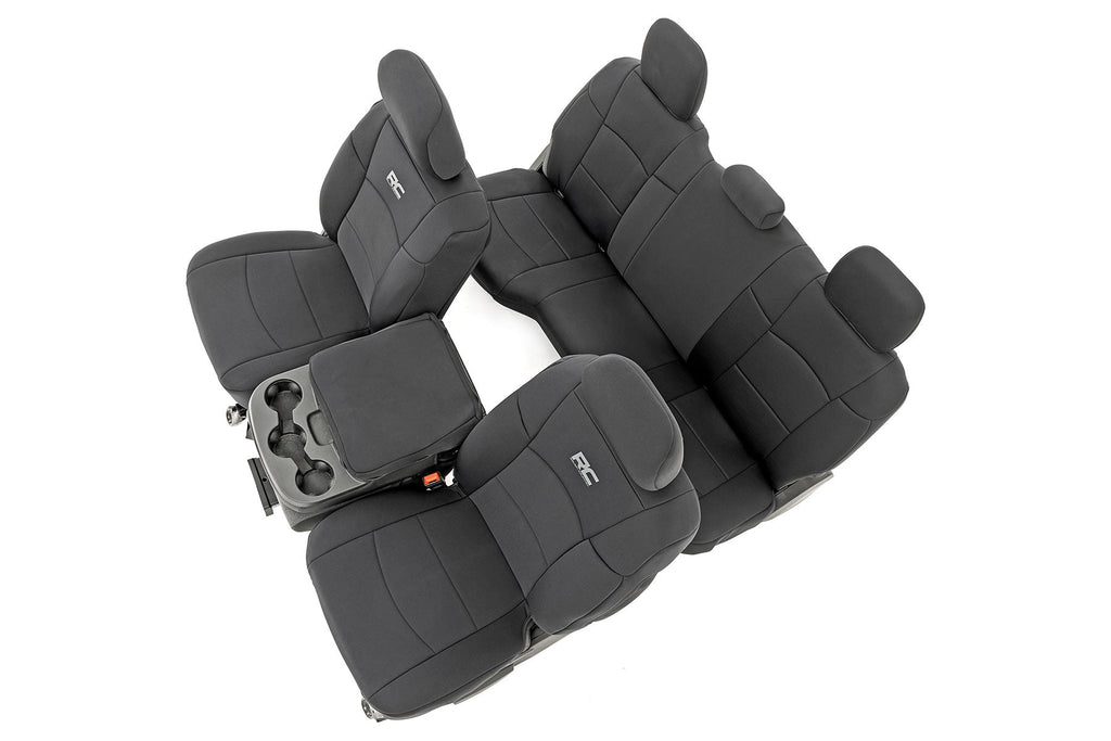 Rough Country Seat Cover Seat Covers Front Row and Rear Row 60/40 Rear Seat Ram 2500 2WD/4WD (19-23) Rough Country - 91044