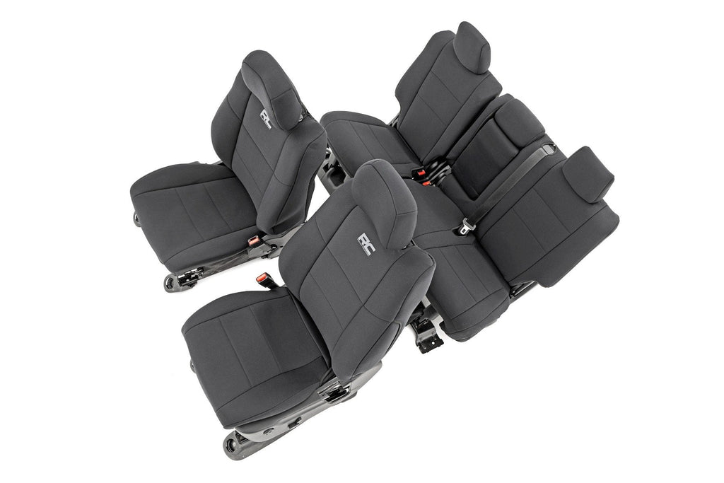 Rough Country Seat Cover Seat Covers Front Row and Rear Row Bench Jeep Grand Cherokee WK2 2WD/4WD (11-22) Rough Country - 91046