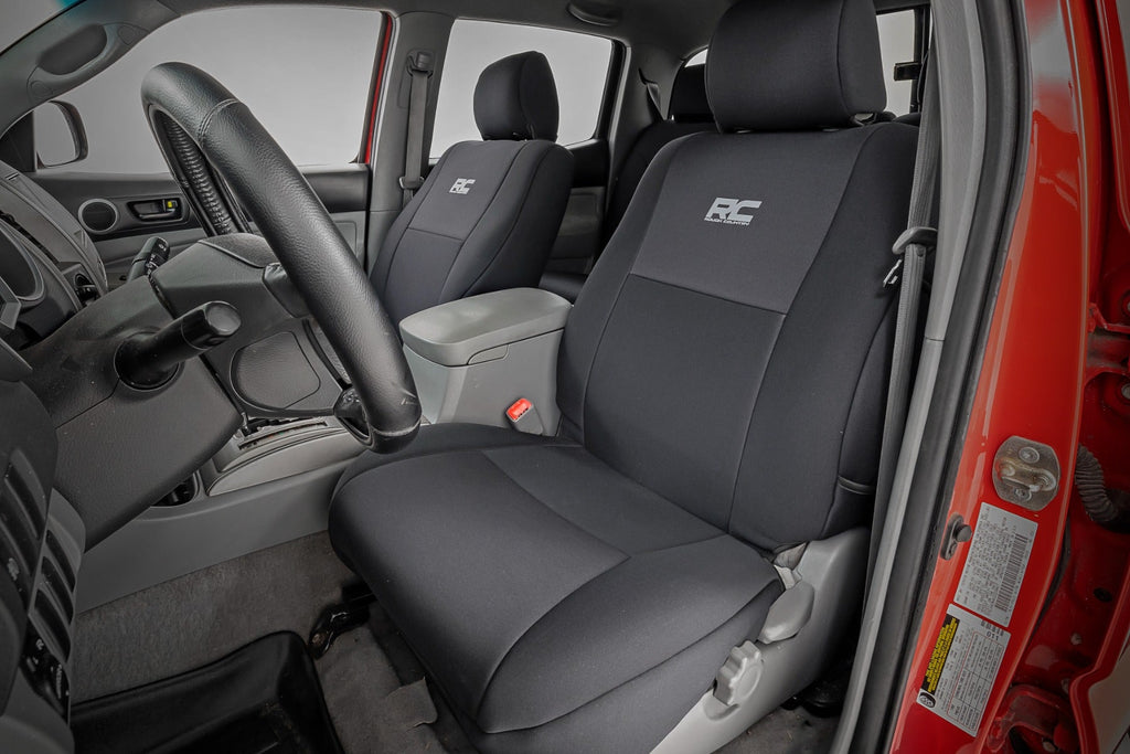 Rough Country Seat Cover Seat covers FR and RR Crew Cab Toyota Tacoma 2WD/4WD (05-15) Rough Country - 91052