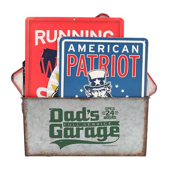 Offroad Trading Company DAD'S GARAGE GALVANIZED CONTAINER