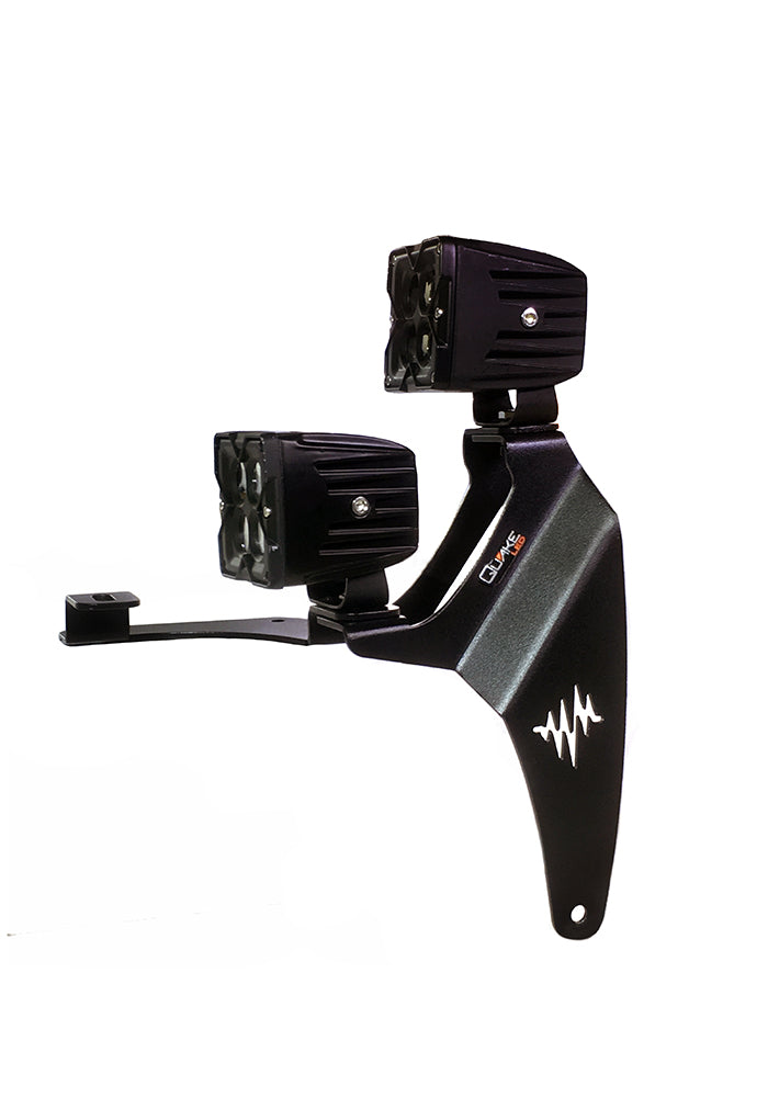 Quake LED Light Bar Jeep Wrangler JL/Gladiator A-Pillar Dual Pod/Single 52 Inch Light Bar Cowl Mount - QBJ913