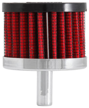 Load image into Gallery viewer, K&amp;N Engineering Air Filters - Universal Fit K&amp;N Steel Base Crankcase Vent Filter 0.375in Vent OD x 2in OD x 1.5in Height