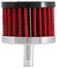 Load image into Gallery viewer, K&amp;N Engineering Air Filters - Universal Fit K&amp;N Steel Base Crankcase Vent Filter 0.375in Vent OD x 2in OD x 1.5in Height