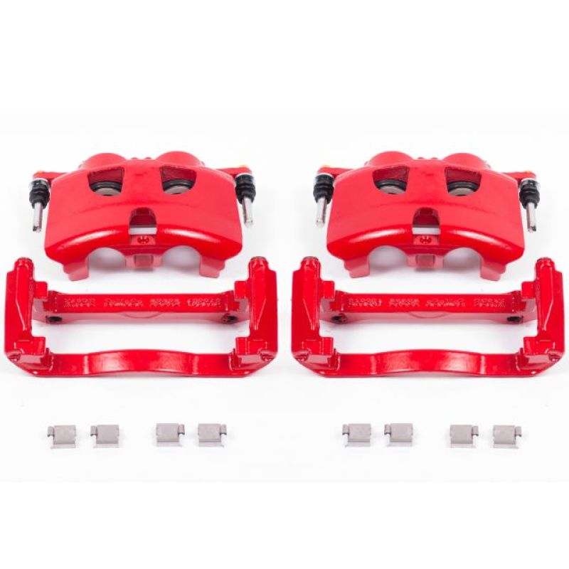 PowerStop Brake Calipers - Perf Power Stop 12-19 Ford F-150 Front Red Calipers w/Brackets - Pair