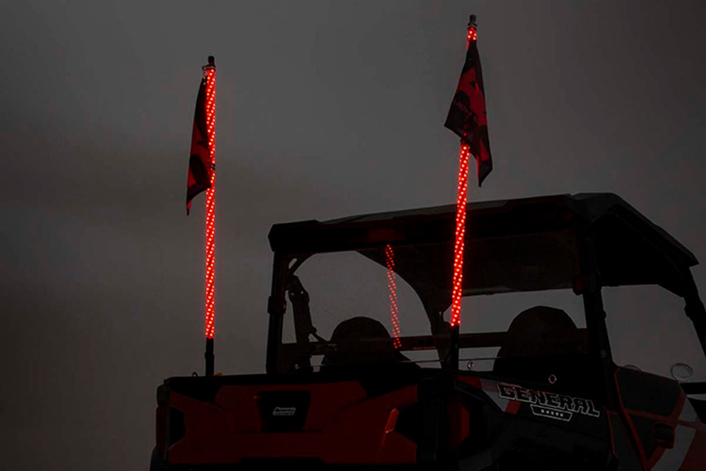 Rough Country Light Whips Multi-Function UTV LED Whip Lights w/ Remote Control Rough Country - 93004