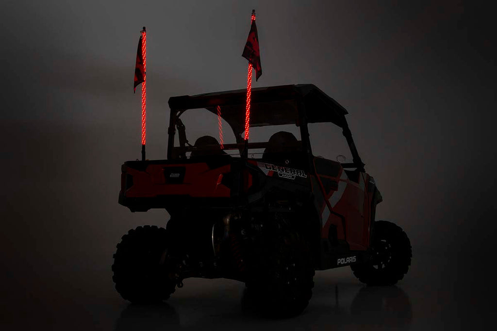 Rough Country Light Whips Multi-Function UTV LED Whip Lights w/ Remote Control Rough Country - 93004