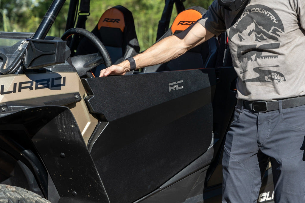 Rough Country Doors Aluminum Lower Half Doors Rear Polaris RZR XP 4 1000 (14-21) Rough Country - 93121