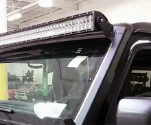 Load image into Gallery viewer, Quake LED Light Bar Jeep Wrangler JL/Gladiator A-Pillar Pod/Single 52 Inch Light Bar Cowl Mount - QBJ945