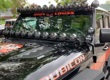 Load image into Gallery viewer, Quake LED Light Bar Jeep Wrangler JL/Gladiator A-Pillar Pod/Single 52 Inch Light Bar Cowl Mount - QBJ945