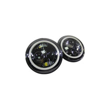 Load image into Gallery viewer, Quake LED Headlight Jeep JK/CJ/TJ 7 Inch Headlights w/White DRL Halo and Amber Turn Signals - QTE959