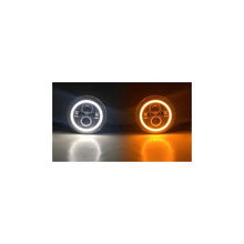 Load image into Gallery viewer, Quake LED Headlight Jeep JK/CJ/TJ 7 Inch Headlights w/White DRL Halo and Amber Turn Signals - QTE959