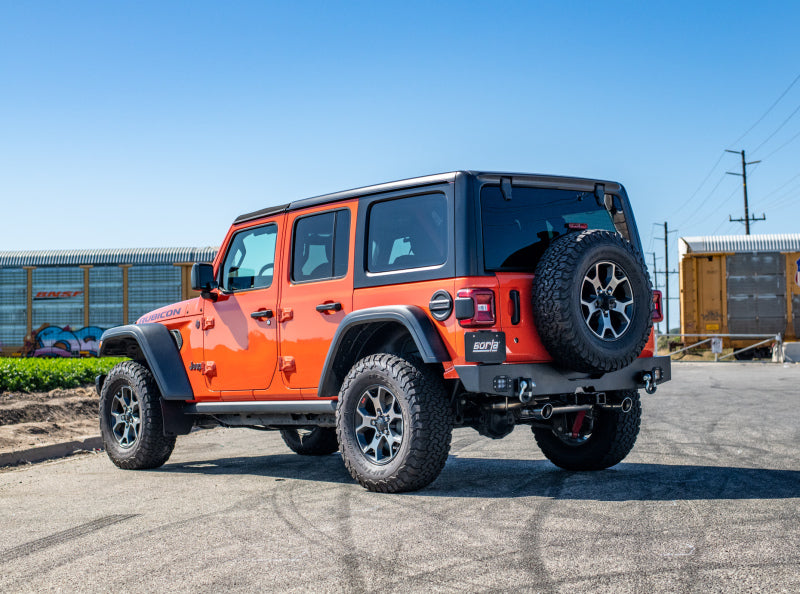 Borla Axle Back Borla 18-19 Jeep Wrangler JL/JLU 2.0L 4Cyl 2DR/4DR Axle Back Exhaust ATAK w/ 3.5in Tips