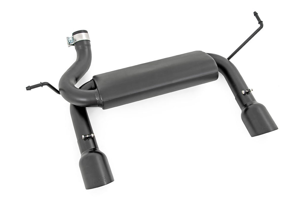 Rough Country Exhaust Jeep Dual Outlet Performance Exhaust - Black 07-18 Wrangler JK Rough Country - 96002A