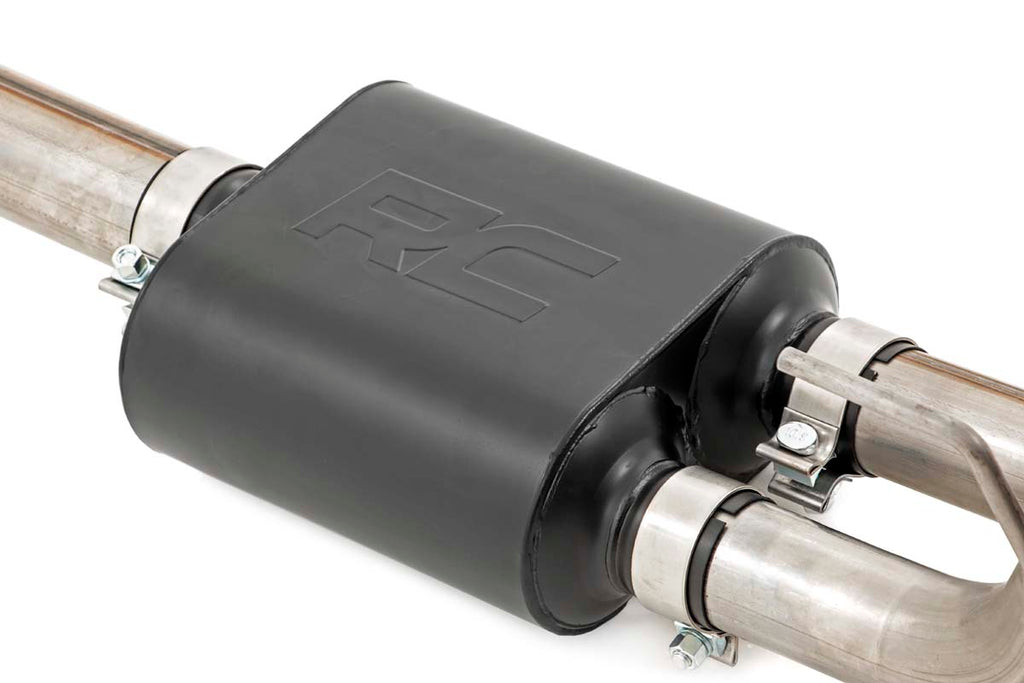 Rough Country Exhaust Dual Cat-Back Exhaust System w/ Black Tips 99-06 GM 1500 Ext Cab / Short Bed 4.8L / 5.3L Rough Country - 96005