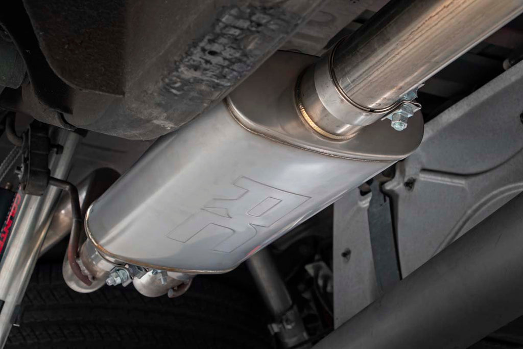 Rough Country Cat Back Exhaust Dual Cat-Back Exhaust System w/Black Tips 14-18 Silverado/Sierra 1500 5.3L Rough Country - 96007