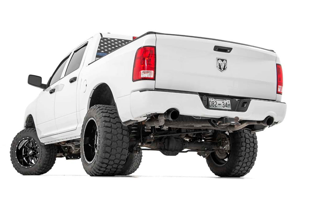 Rough Country Cat Back Exhaust Dual Cat-Back Exhaust System w/Black Tips 09-18 RAM 1500 V8-4.7L, 5.7L Rough Country - 96009