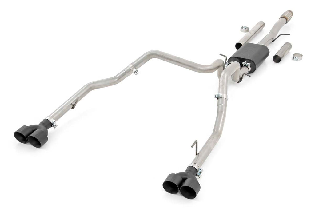 Rough Country Cat Back Exhaust Dual Cat-Back Exhaust System w/Black Tips 19-20 Silverado 1500 5.3 Liter Rough Country - 96011