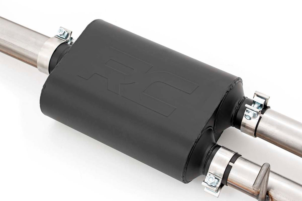 Rough Country Cat Back Exhaust Dual Cat-Back Exhaust System w/Black Tips 19-20 Silverado 1500 5.3 Liter Rough Country - 96011
