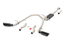 Load image into Gallery viewer, Rough Country Cat Back Exhaust Dual Cat-Back Exhaust System w/ Black Tips (19-20 Ram 1500 V8 - 5.7L) Rough Country - 96013