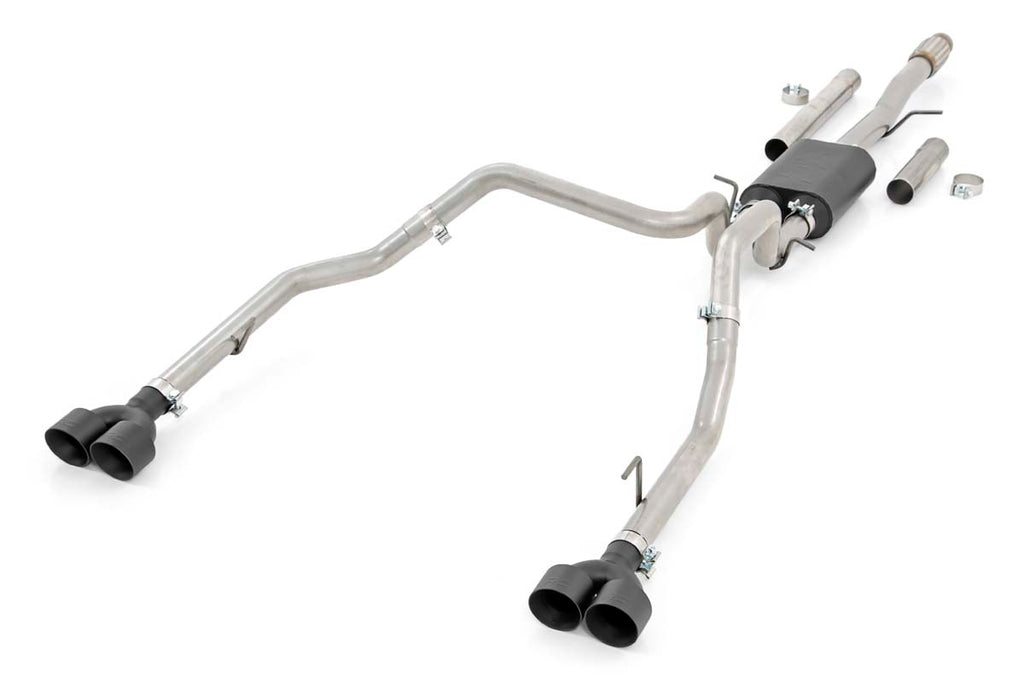 Rough Country Exhaust Dual Cat-Back Exhaust System w/ Black Tips 19-21 Chevy/GMC 1500 6.2L Rough Country - 96014