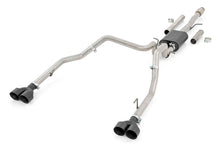 Load image into Gallery viewer, Rough Country Exhaust Dual Cat-Back Exhaust System w/ Black Tips 19-21 Chevy/GMC 1500 6.2L Rough Country - 96014