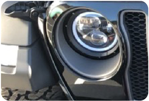 Quake LED Headlight Jeep Wrangler JL/Gladiator 9 Inch Headlights w/ White DRL Halo/Amber Turn Signal - QTE960