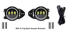 Load image into Gallery viewer, Quake LED Fog Light Jeep Wrangler JL/Gladiator 4 Inch Fog Lights w/ White DRL Halo/Amber Turn Signal - QTE961