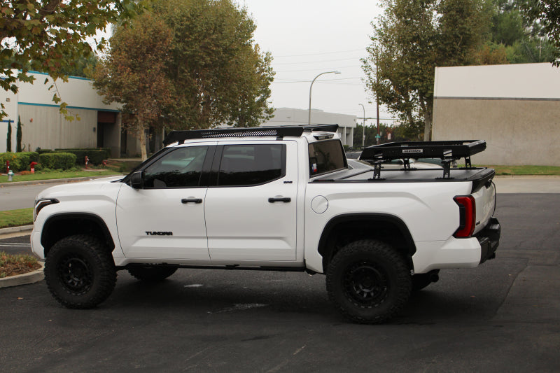 Go Rhino Roof Rack Go Rhino 22-23 Toyota Tundra CrewMax Ceros Low Profile Roof Rack - Tex. Blk