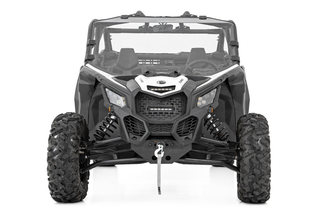 Rough Country LED Light Pods 17-21 Can-Am Maverick X3 6-inch Slimline LED Grille Kit Rough Country - 97022