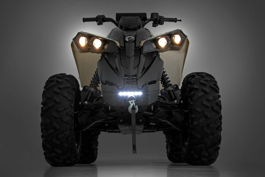 Rough Country Front Winch Bumpers Winch Bumper Black Series LED 6 Inch Light Slime Line 13-21 Can-Am Renegade Rough Country - 97072