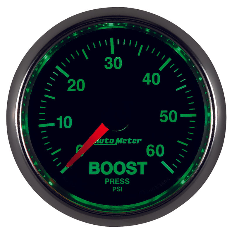 AutoMeter Gauges Autometer GS 52mm 0-60 psi Mechanical Boost Gauge